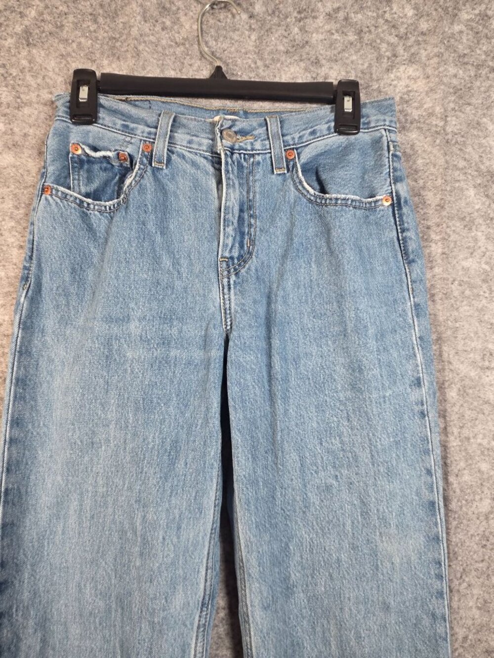 Levi’s Low Pro Straight Jeans Light Wash ’90s Vintage Y2K Casual Denim Size 25 - Picture 3 of 11